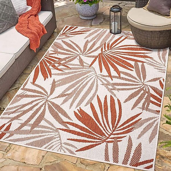 Carpet City Outdoorteppich »DUO RUG 5771«, rechteckig, 5 mm Höhe, Wendetepp günstig online kaufen