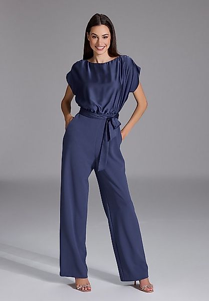 SWING Jumpsuit Jumpsuit aus Material-Mix Oberteil in lockerer Passform mit günstig online kaufen