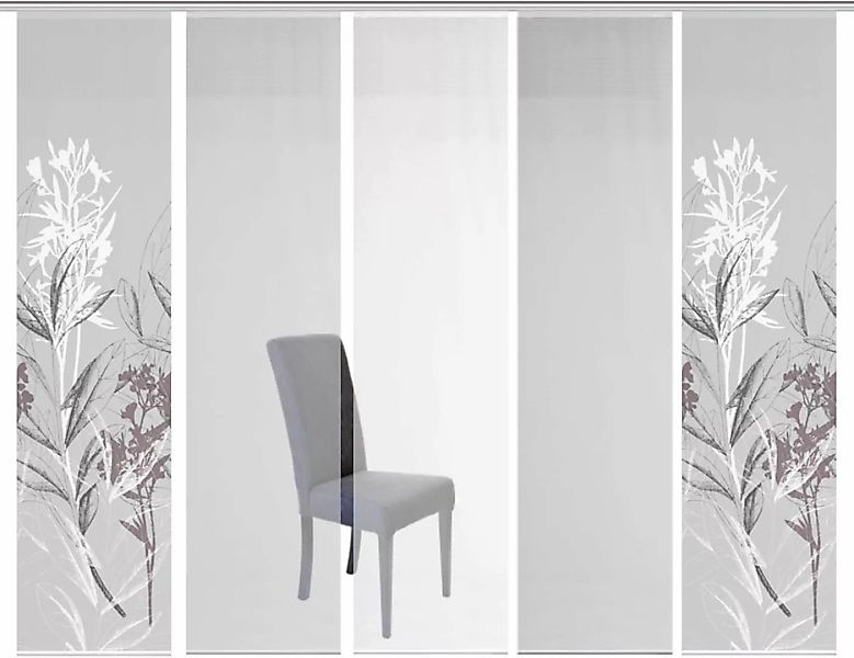 Vision S Schiebegardine »5ER SET SEMORA«, (5 St.), HxB: 260x60, Schiebevorh günstig online kaufen
