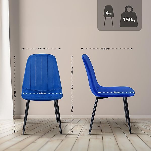 CLP Esszimmerstuhl Baxter (4er Set), gesteppter günstig online kaufen