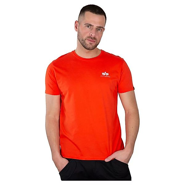 Alpha Industries Basic Small Logo Kurzärmeliges T-shirt XL Atomic Red günstig online kaufen
