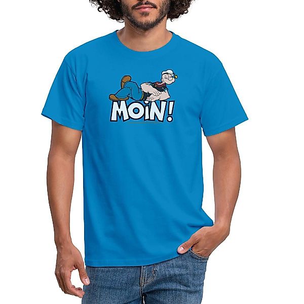 Spreadshirt T-Shirt Popeye Faulenzen Mit Schrift günstig online kaufen