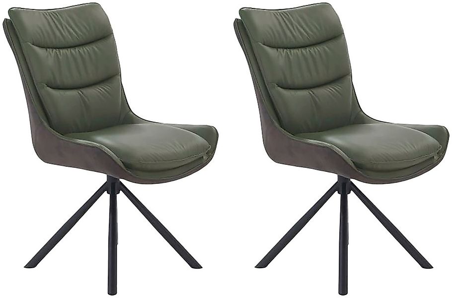 Jockenhöfer Gruppe Drehstuhl "Maurice (Set, 2 St.)", (Set), 2 St., Leder, E günstig online kaufen