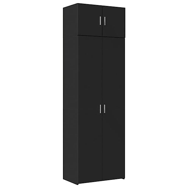 vidaXL Hochschrank Schwarz 70x42,5x225 cm Holzwerkstoff 3281323 günstig online kaufen