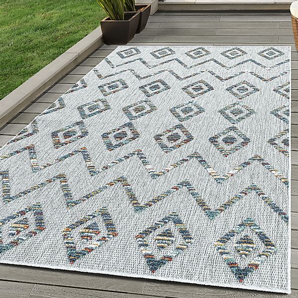 SIMPEX24 Outdoorteppich Boho Design, Läufer, Höhe: günstig online kaufen