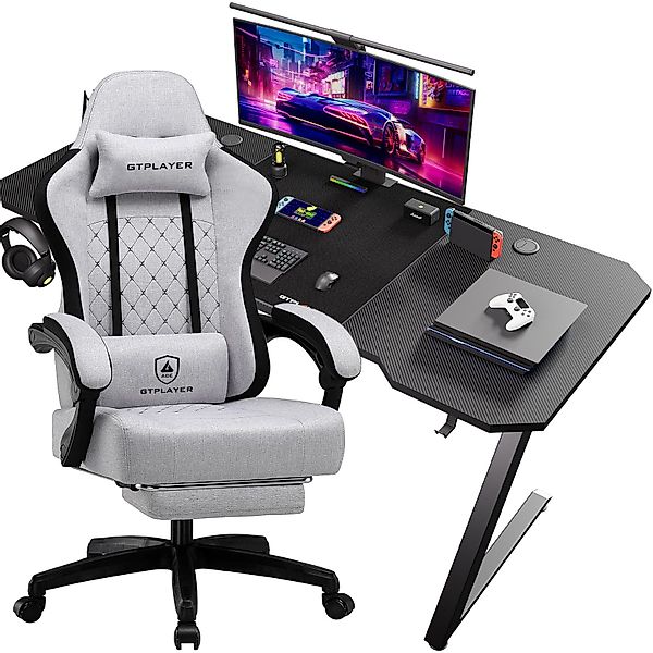 GTPLAYER Gaming-Stuhl Ergonomischer Gaming Sessel Schreibtischstuhl günstig online kaufen