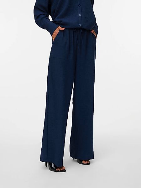 Vero Moda Schlupfhose "VMMELANEY HW LOOSE PANT WVN GA NOOS" Kunstfaser, loo günstig online kaufen