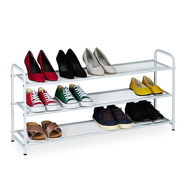 relaxdays Schuhregal Metall Schuhregal für 12 günstig online kaufen