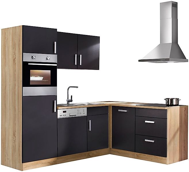 KOCHSTATION Winkelküche KS-Toronto, Stellbreite 230x170 cm, mit E-Geräten günstig online kaufen