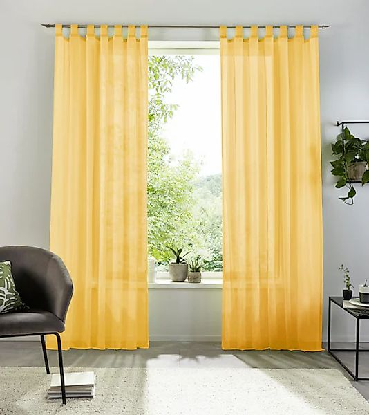 my home Gardine »XANA mit Ösen, Kräuselband oder Schlaufen«, (1 St.) günstig online kaufen