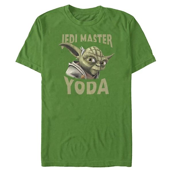 Star Wars - The Clone Wars - Yoda Face - Männer T-Shirt günstig online kaufen