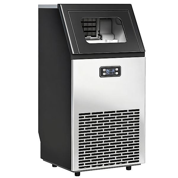 HOMCOM Kommerzielle Eiswürfelmaschine 45kg/24H Eismaschine mit 11 kg Speich günstig online kaufen