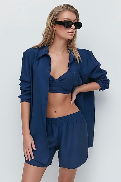 C&CITY Hosenanzug Langärmliges Hemd-Shorts-3-teiliges Set 9147 günstig online kaufen
