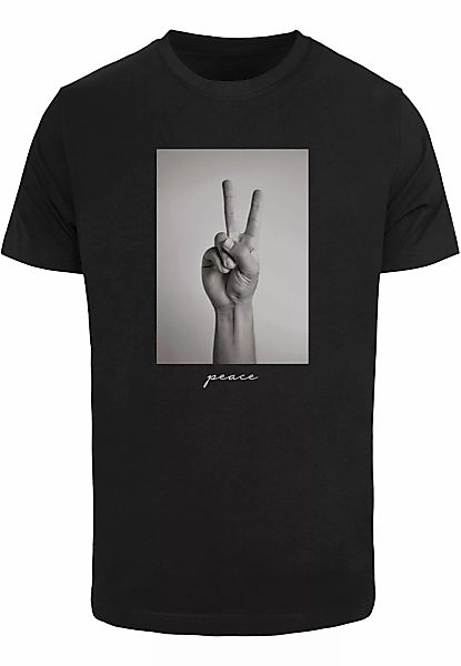 MisterTee T-Shirt "MisterTee Herren Peace Sign Tee" günstig online kaufen