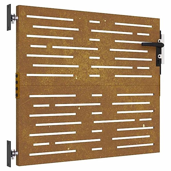 vidaXL Gartentor 85x100 cm Cortenstahl Quadratisches Design 153245 günstig online kaufen