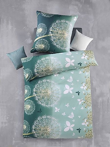 Optidream Bettwäsche Set Mikrofaser 135x200 Polyester Dandelion petrol türk günstig online kaufen