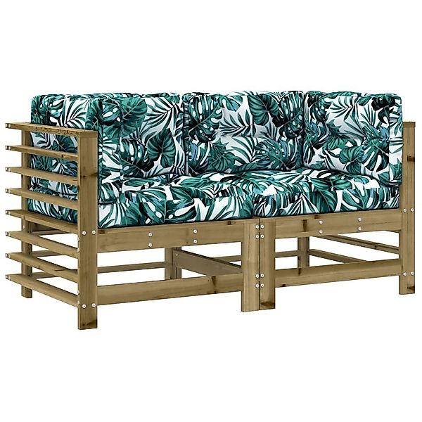 vidaXL Sofaelement Ecksofas mit Kissen 2 günstig online kaufen