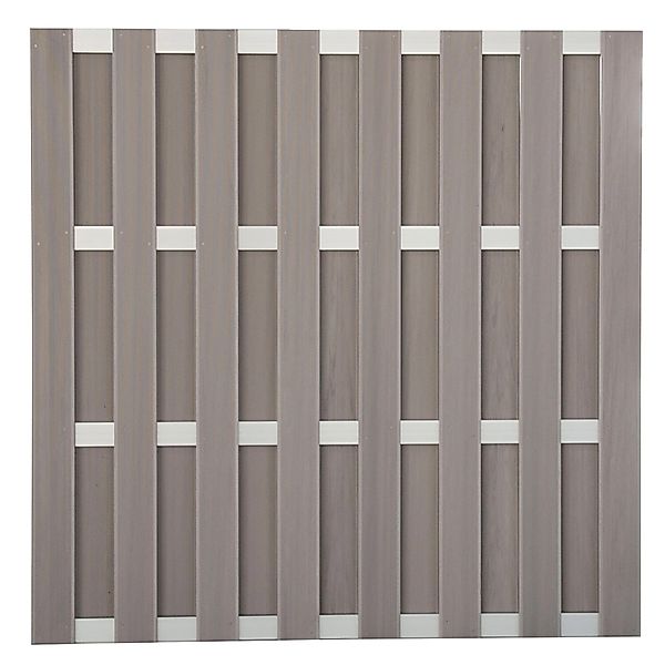 GroJa Fertigzaun Quadratisch Bi-Color Sand 180 cm x 180 cm günstig online kaufen