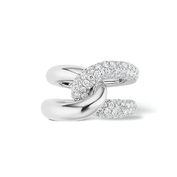 ROUGEMONT Silberring Massiver Bicolor Trend Damen günstig online kaufen