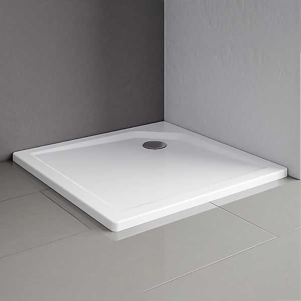 Schulte Duschwannen-Set ExpressPlus Extraflach Quadrat 90 cm x 90 cm Alpinw günstig online kaufen
