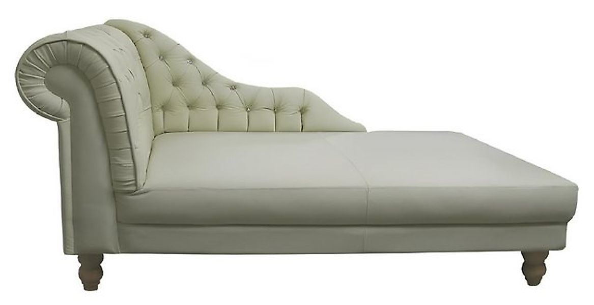 JVmoebel Chaiselongue Chesterfield Chaiselounge Liege Couch Sofa Ledersofa günstig online kaufen