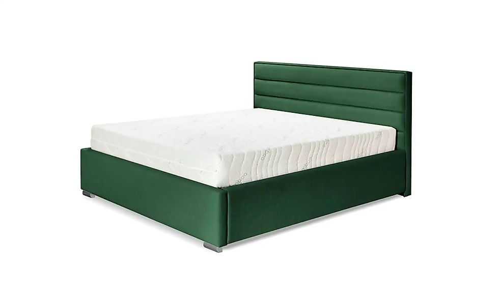 Polsterbett mit Bettkasten Cezar ¦ grün ¦ Maße (cm): B: 160 H: 110 Betten > günstig online kaufen
