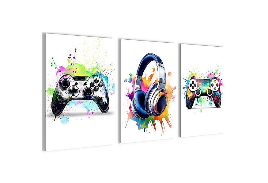 Novart Wandbild Wandbilder Gamer Spielkonsole Jugendzimmer Kinderzimmer, We günstig online kaufen