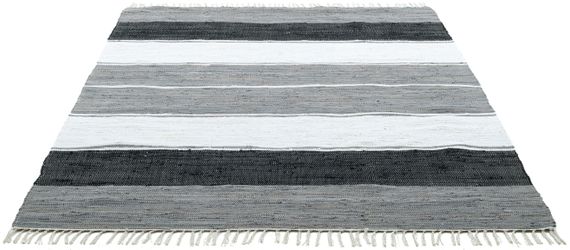 my home Teppich "Alizee" rechteckig 5 mm Höhe Wendeteppich, reine Baumwolle günstig online kaufen