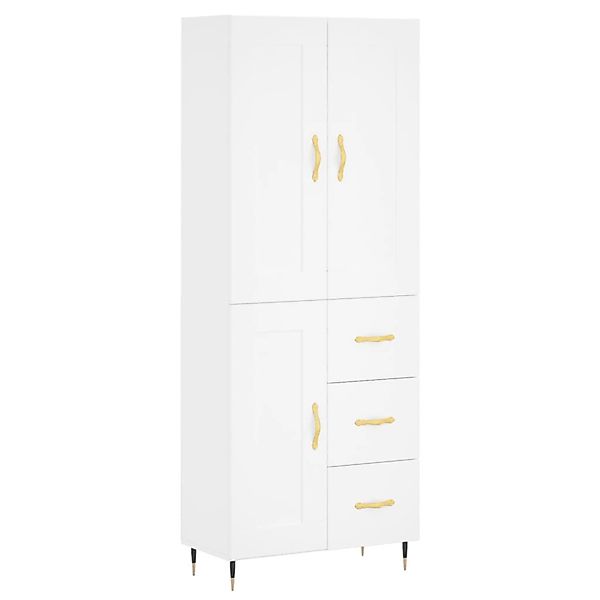 vidaXL Highboard Weiß 69,5x34x180 cm Holzwerkstoff 3199985 günstig online kaufen