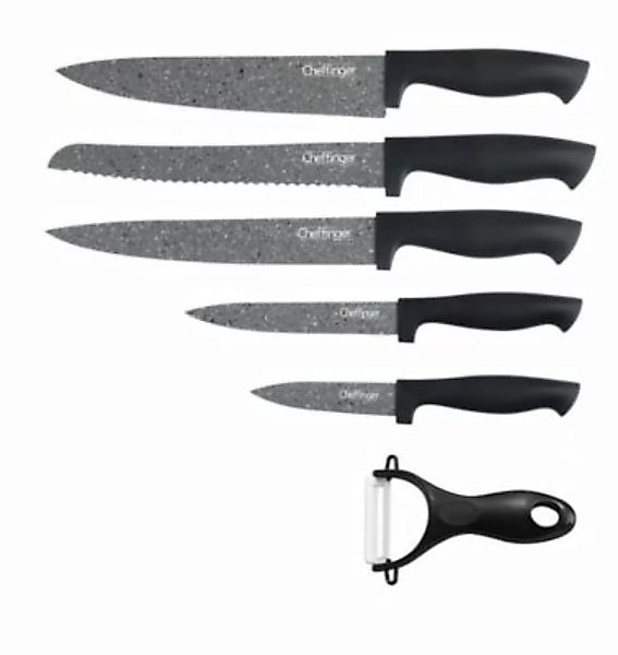 Cheffinger 6tlg. Messer-Set schwarz Modell 1 günstig online kaufen