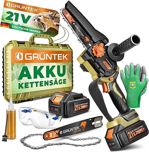 GRÜNTEK Akku-Kettensäge, Ideal als Alternative zur benzinbetriebenen Motors günstig online kaufen