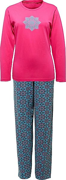 REDBEST Pyjama Damen-Schlafanzug Single-Jersey gemustert günstig online kaufen