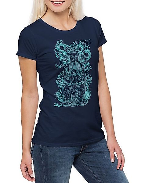 Urban Backwoods Print-Shirt Asian Emperor Damen T-Shirt Kaiser Japan Tattoo günstig online kaufen
