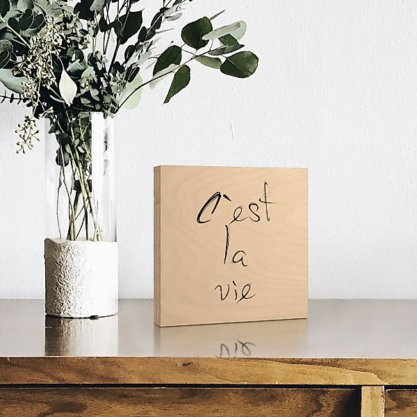 Artland Holzbild "So ist das Leben", Sprüche & Texte, (1 St.) günstig online kaufen