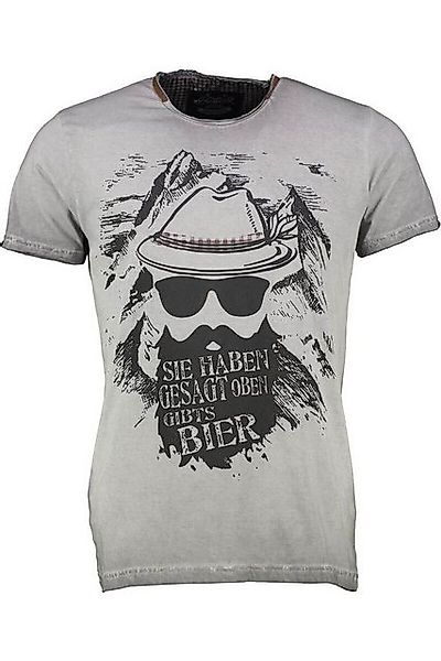 Hangowear Trachtenshirt Trachtenshirt Herren - ROCKING SCHWARZWALD - grau günstig online kaufen