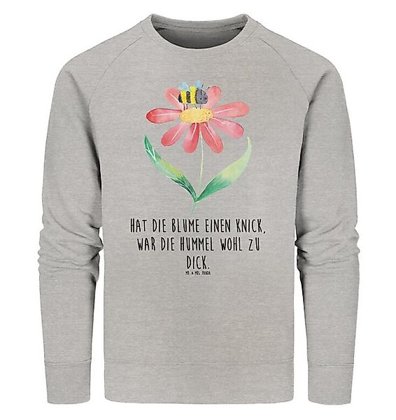 Mr. & Mrs. Panda Longpullover Hummel Blume Größe M - Heather Grey - Geschen günstig online kaufen