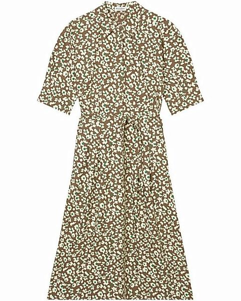 Marc O'Polo Hemdblusenkleid Midi-Hemdkleid mit Allover-Muster günstig online kaufen