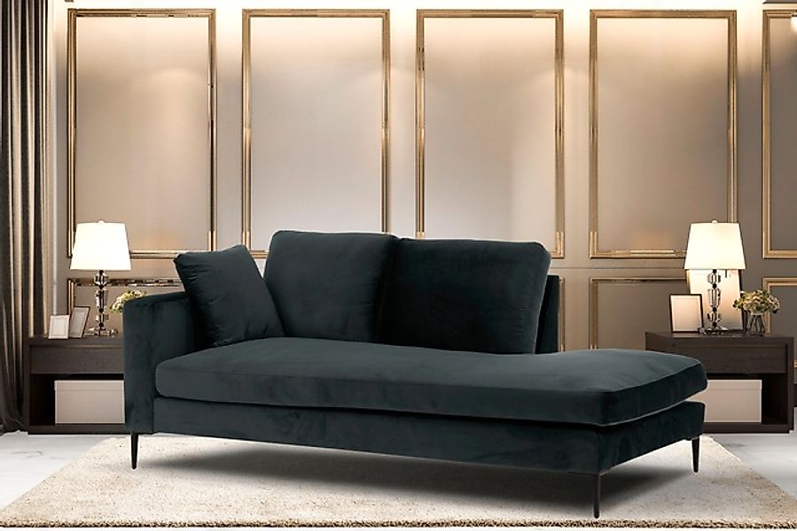 Home affaire Recamiere »Cozy Chaiselongue, Maße B/T/H: 195/97/80 cm« mit lo günstig online kaufen