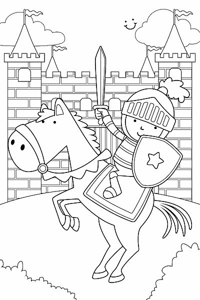 queence Wandsticker "Ritter und Burg", (1 St.), DIY-Wandsticker zum Bemalen günstig online kaufen