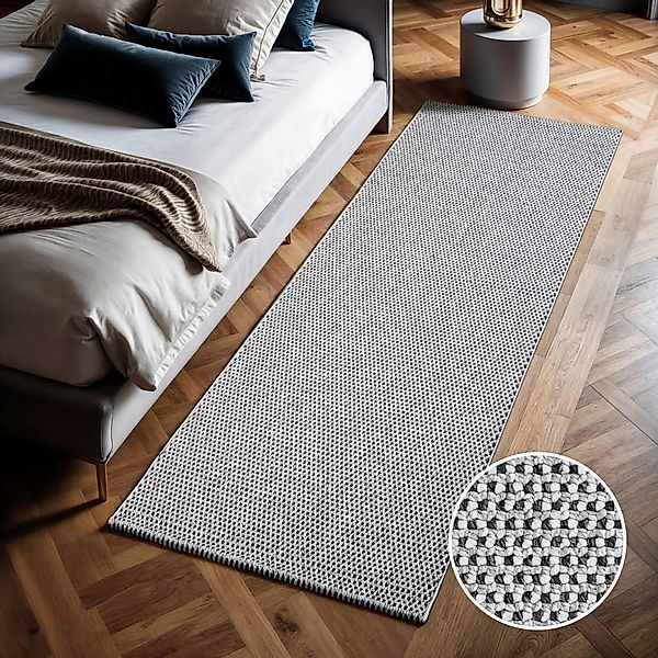 Sanat Teppich LORA PLUS grau B/L: ca. 80x200 cm günstig online kaufen