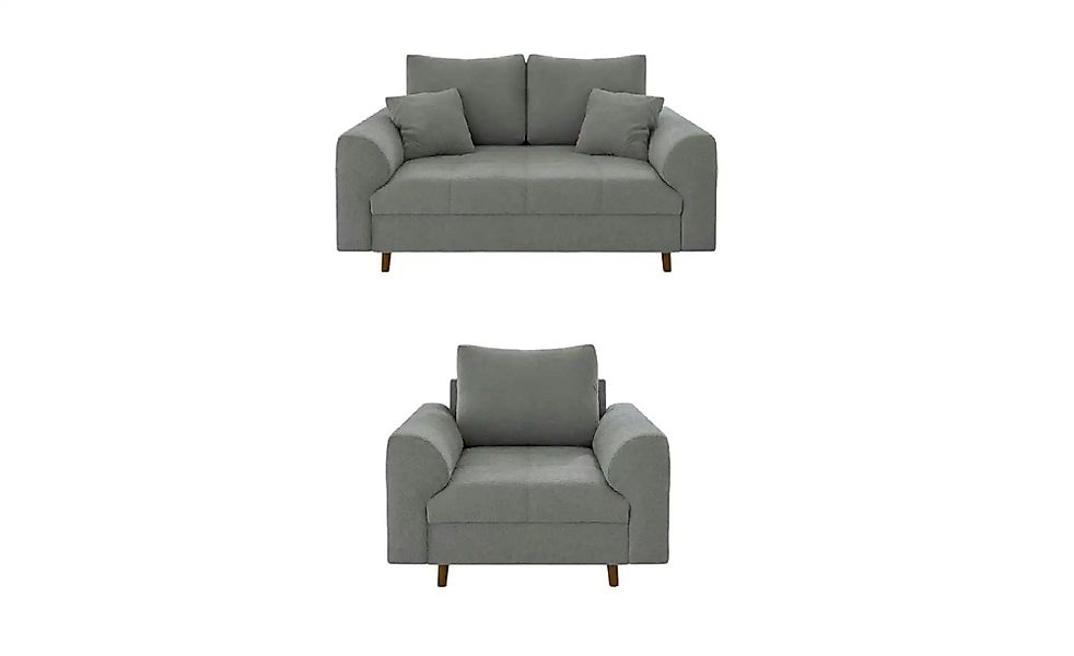 S-STYLE Polstergarnitur 2+1  Lars ¦ grau ¦ Maße (cm): B: 150 H: 81 Polsterm günstig online kaufen