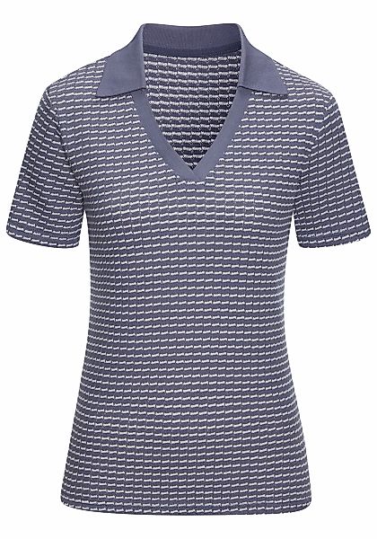 Vivance Poloshirt "aus strukturierter Strickqualität" schöne Strick-Qualitä günstig online kaufen