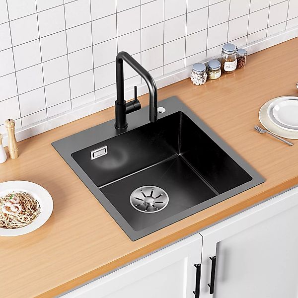 Sofetiy max Edelstahlspüle Küchenspüle Einbauspüle 45/48 günstig online kaufen