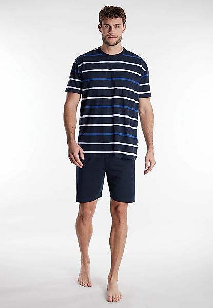 GÖTZBURG Shorty, (2 tlg.), Kurzarm, Rundhalsausschnitt, gestreiftes Obertei günstig online kaufen