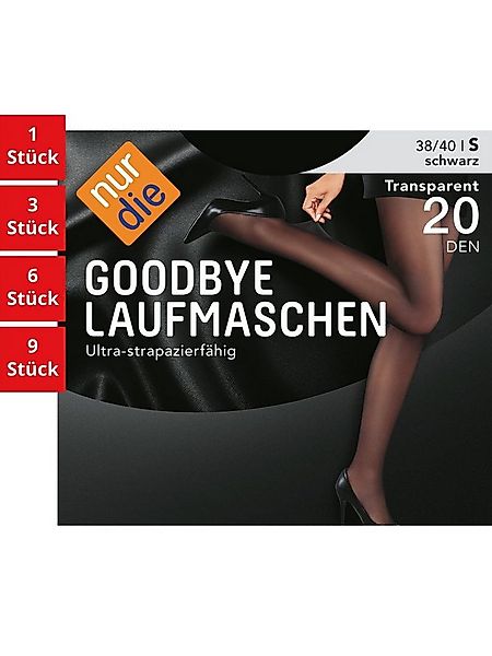Nur Die Feinstrumpfhose Goodbye Laufmaschen 20 DEN Damen (1er/3er/6er/9er P günstig online kaufen