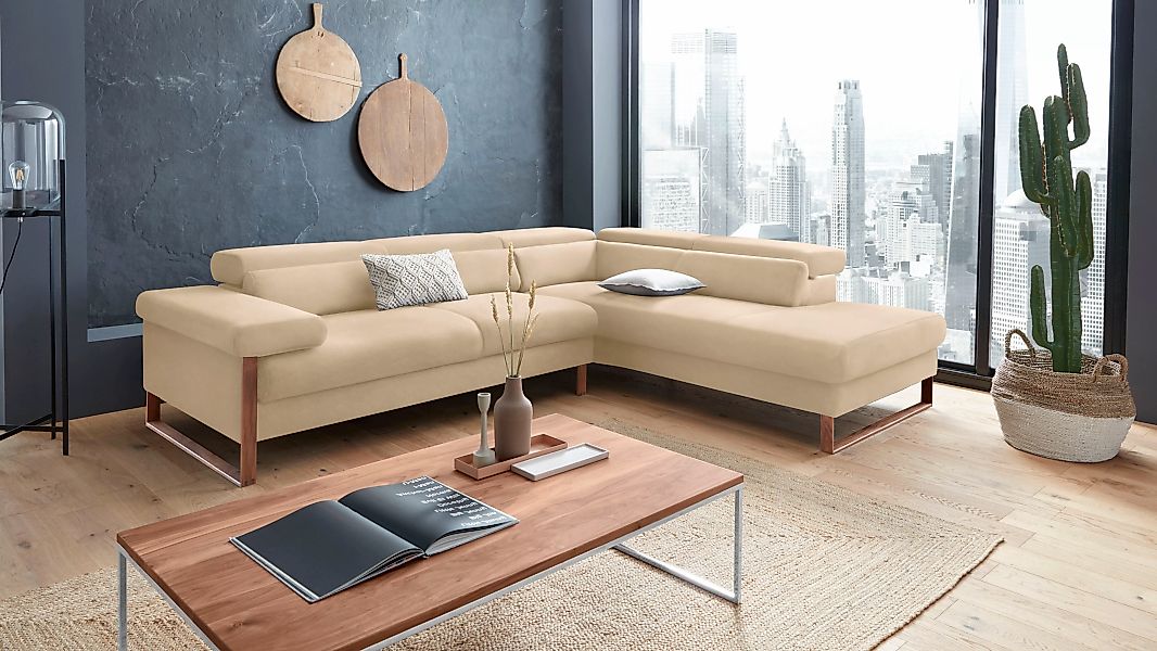 W.SCHILLIG Ecksofa "finn, Designsofa mit tollem Sitzkomfort, bequem, L-Form günstig online kaufen