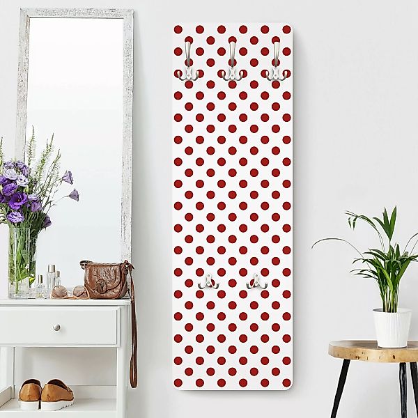 Wandgarderobe Holzpaneel Muster & Textur No.DS92 Punktdesign Girly Weiß günstig online kaufen