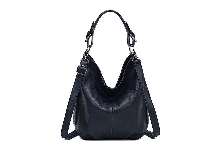ITALYSHOP24 Schultertasche DAMEN SHOPPER Hobo Bag Umhängetasche Handtasche günstig online kaufen
