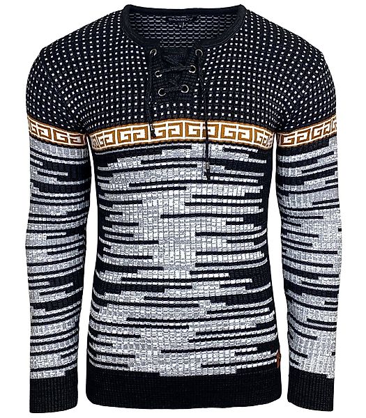 Baxboy Strickpullover BAXBOY Herren stylischer Rundhals günstig online kaufen