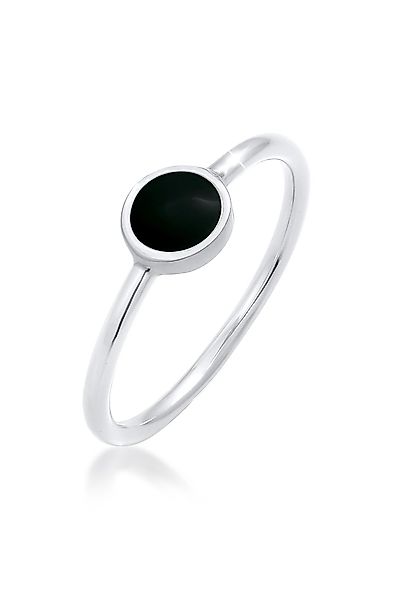 Elli Fingerring Solitär Stapelring Emaille 925 günstig online kaufen